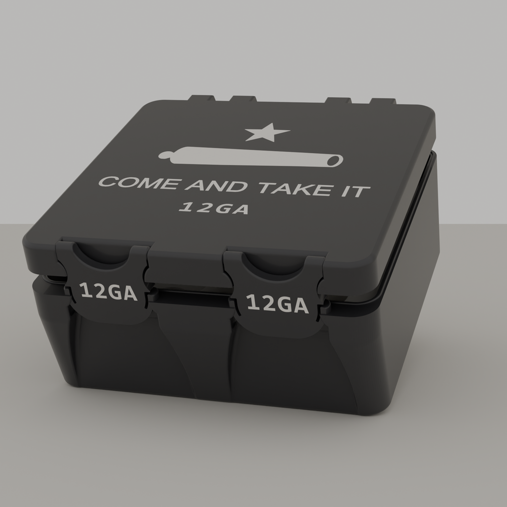 Come and Take It box closed, black, 12GA, 25 rounds (v1)