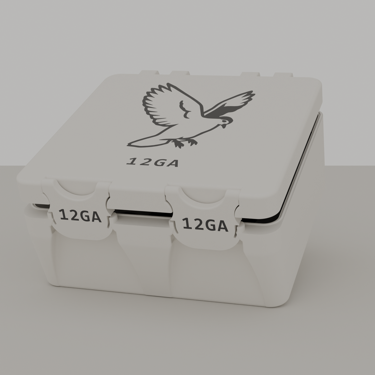Dove box closed, white, 12GA, 25 rounds (v8)