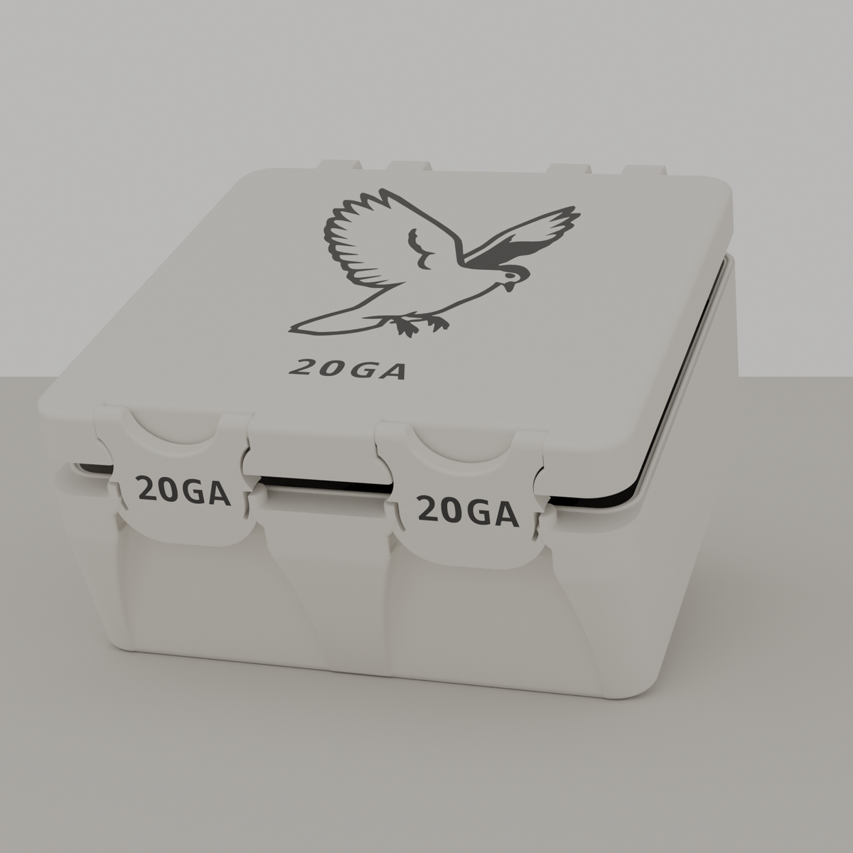 Dove box closed, white, 20GA, 25 rounds (v8)