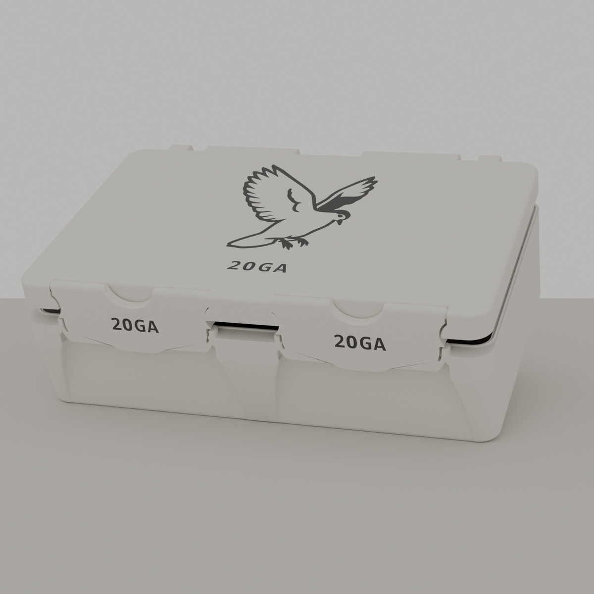 Dove box closed, white, 20GA, 50 rounds (v8)