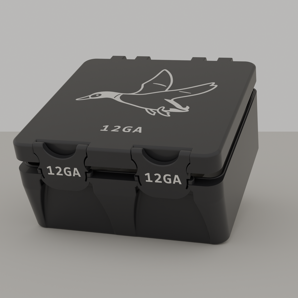 Duck box closed, black, 12GA, 25 rounds (v1)