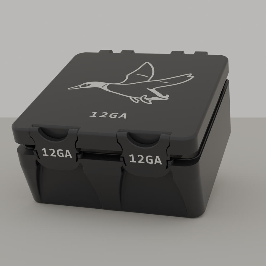 Duck box closed, black, 12GA, 25 rounds (v1)