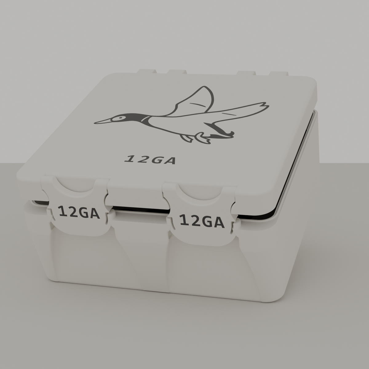 Duck box closed, white, 12GA, 25 rounds (v1)
