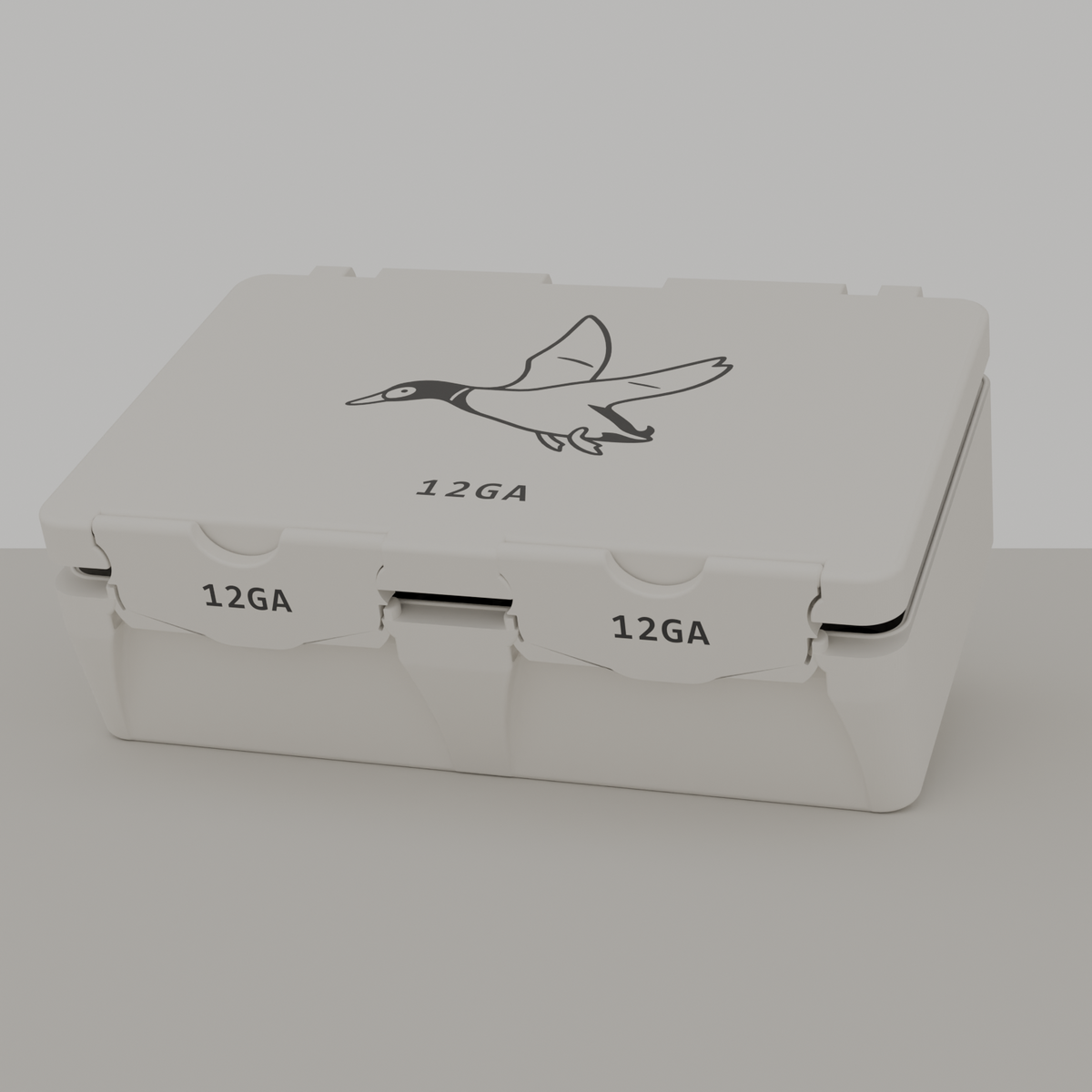 Duck box closed, white, 12GA, 50 rounds (v1)