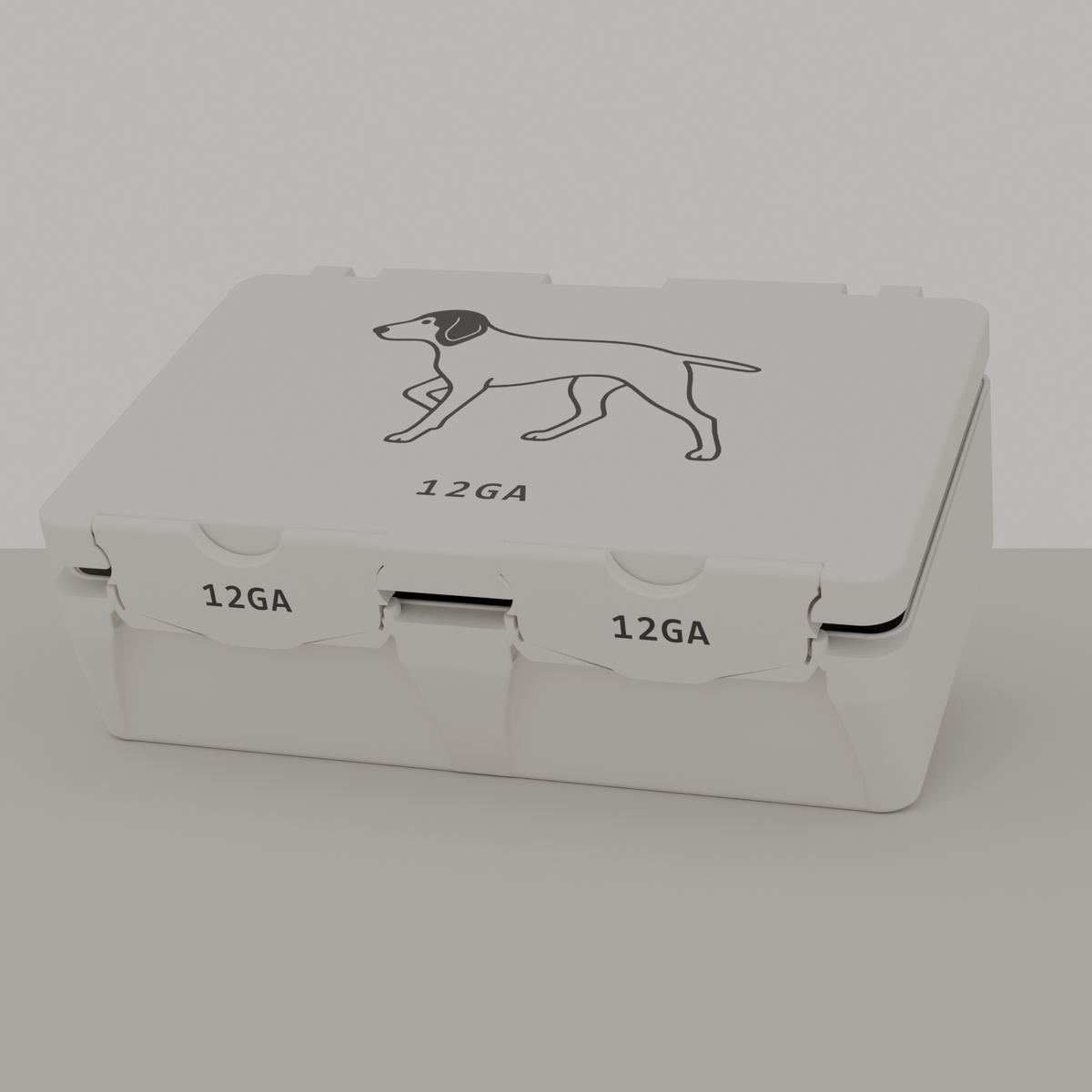 GSP box closed, white, 12GA, 50 rounds (v1)