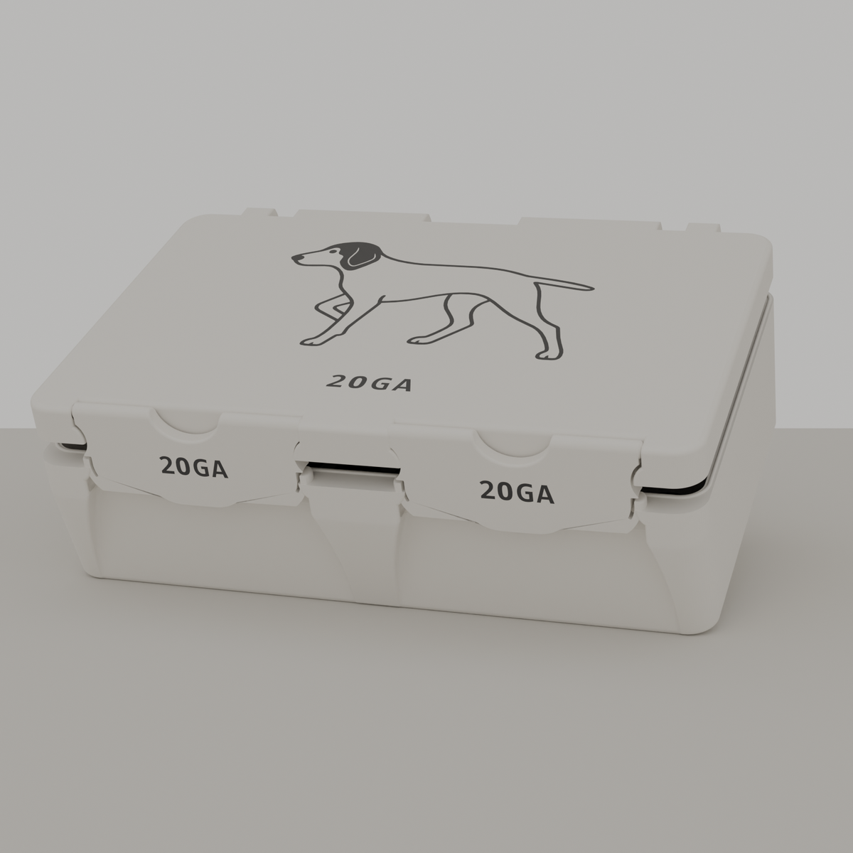 GSP box closed, white, 20GA, 50 rounds (v1)