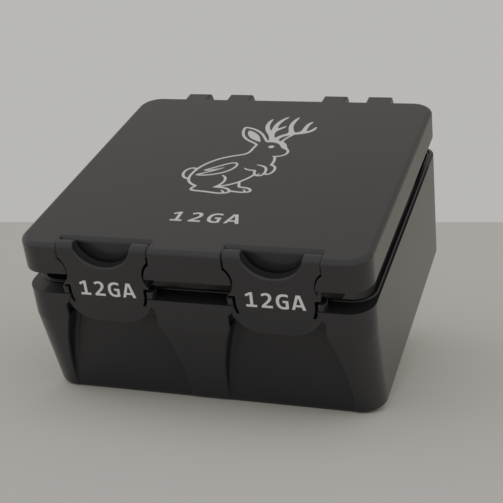 Jackalope box closed, black, 12GA, 25 rounds (v1)