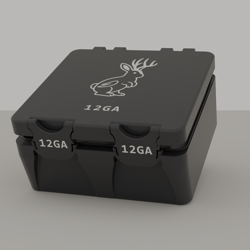Jackalope box closed, black, 12GA, 25 rounds (v1)
