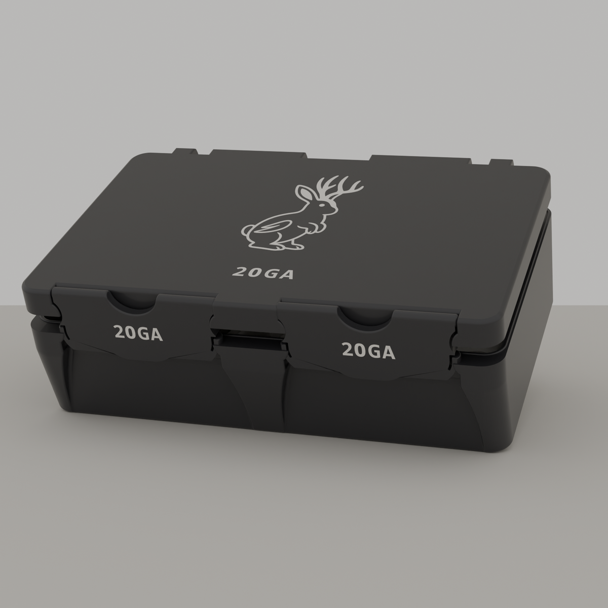 Jackalope box closed, black, 20GA, 50 rounds (v1)