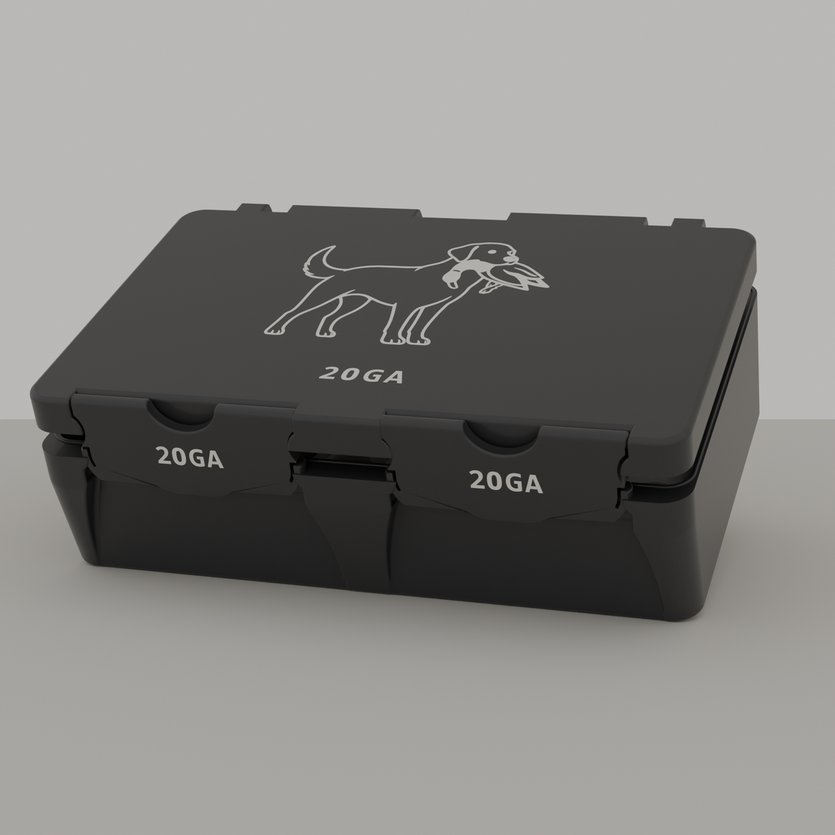 Lab box closed, black, 20GA, 50 rounds (v1)