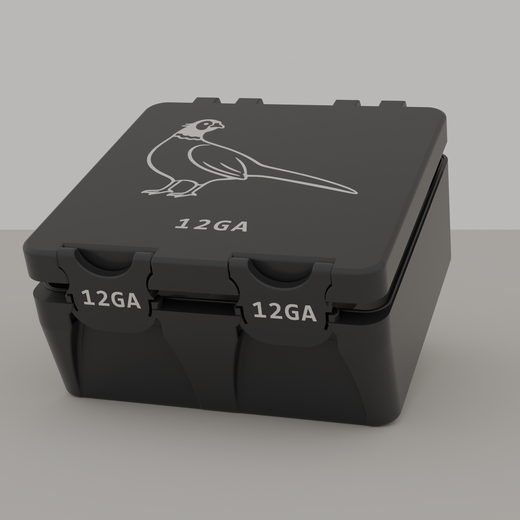 Pheasant box closed, black, 12GA, 25 rounds (v1)