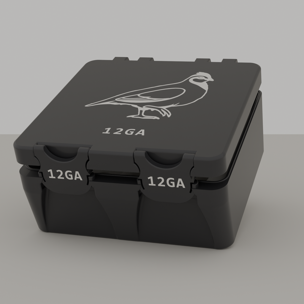 Quail box closed, black, 12GA, 25 rounds (v1)