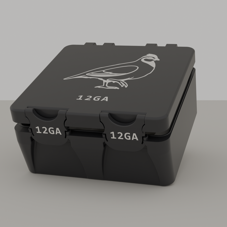 Quail box closed, black, 12GA, 25 rounds (v1)
