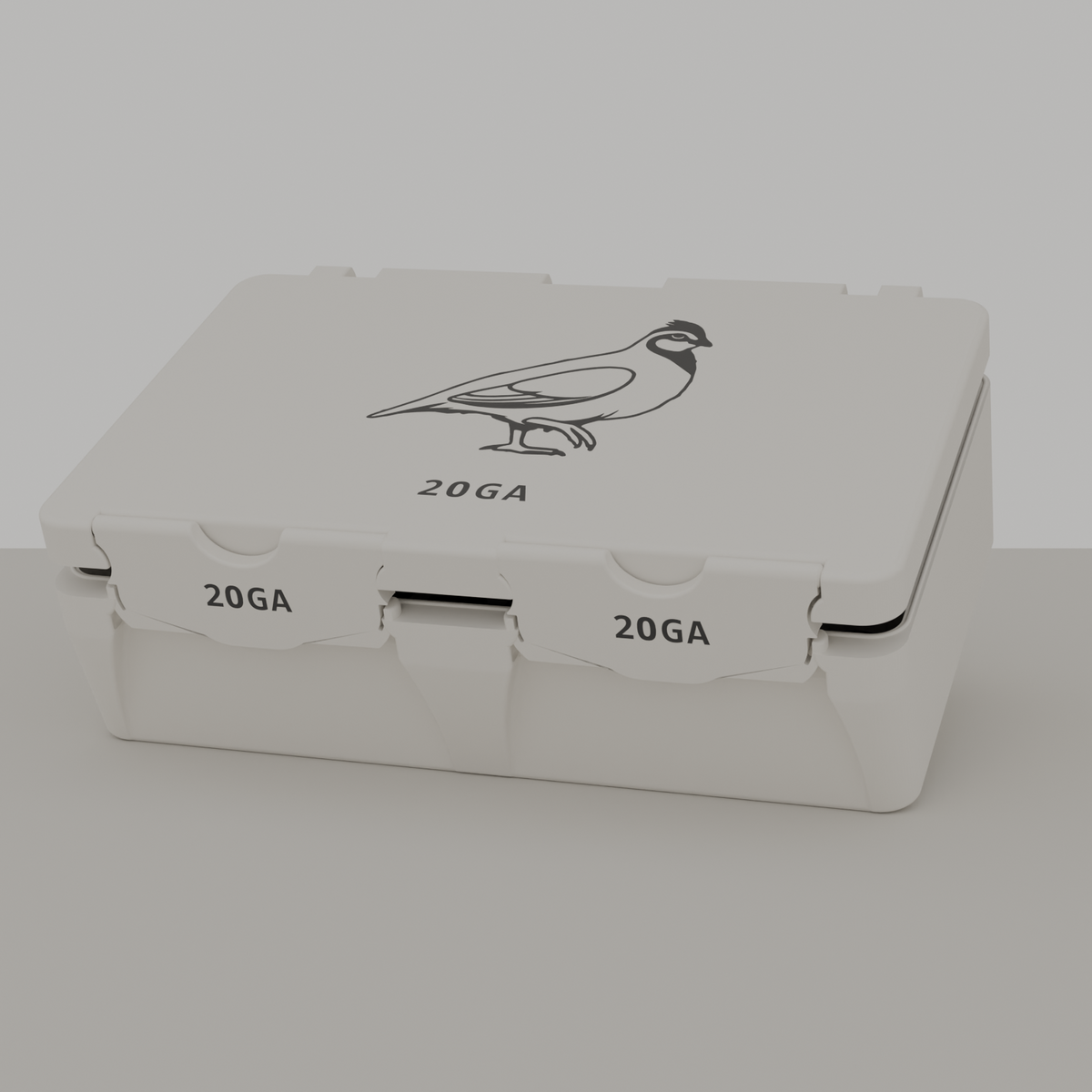 Quail box closed, white, 20GA, 50 rounds (v1)