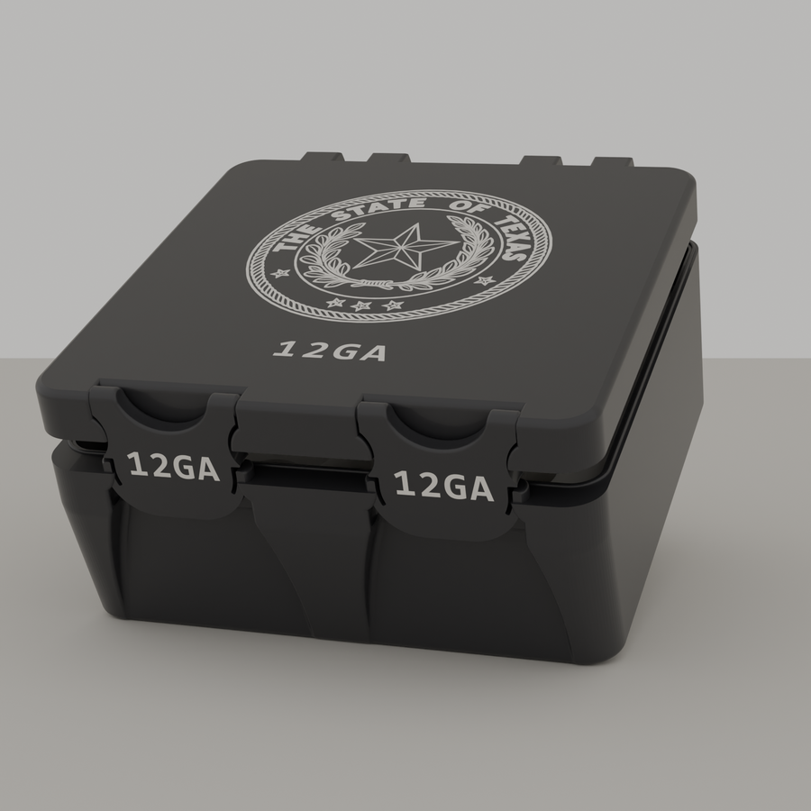 Texas box closed, black, 12GA, 25 rounds (v1)