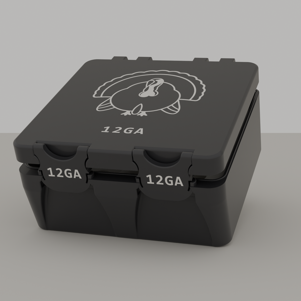 Turkey box closed, black, 12GA, 25 rounds (v1)