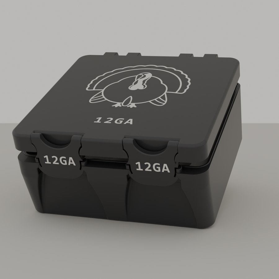 Turkey box closed, black, 12GA, 25 rounds (v1)