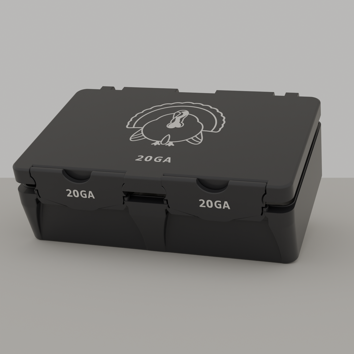 Turkey box closed, black, 20GA, 50 rounds (v1)